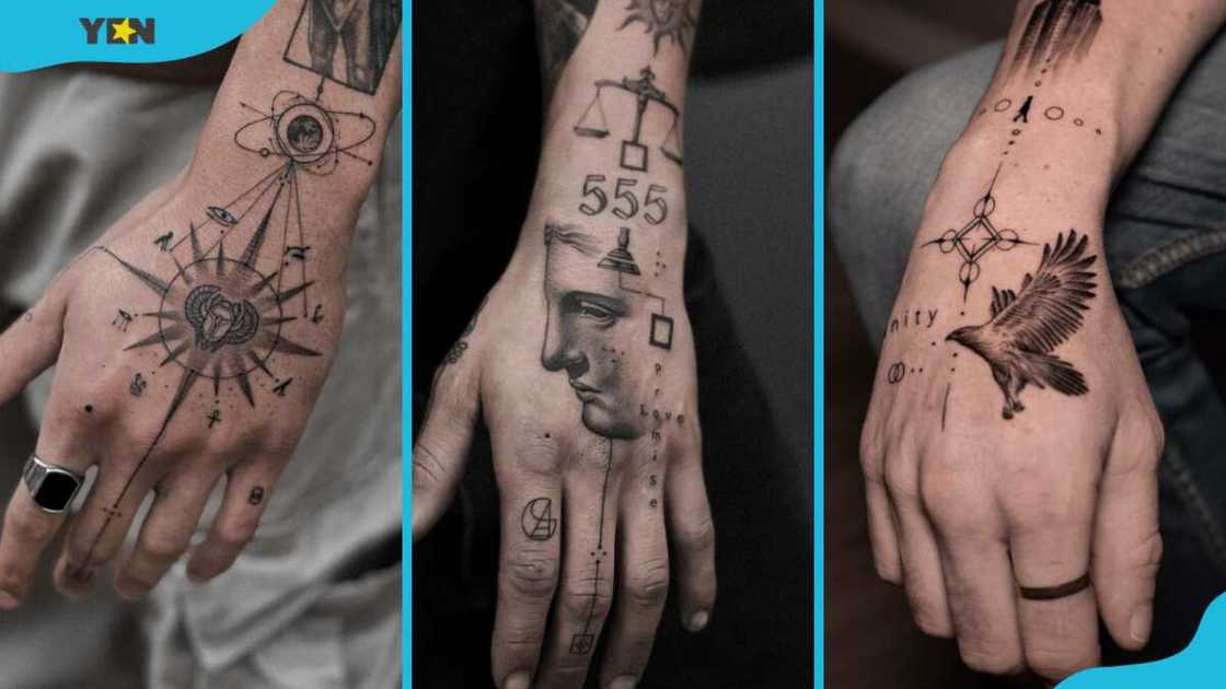 3D tattoos for men hand 0011