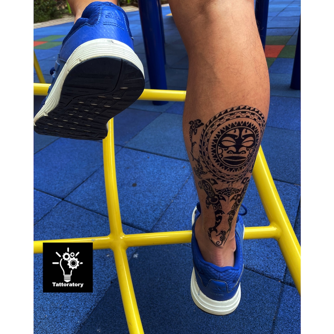 above the knee tattoos for men 0065