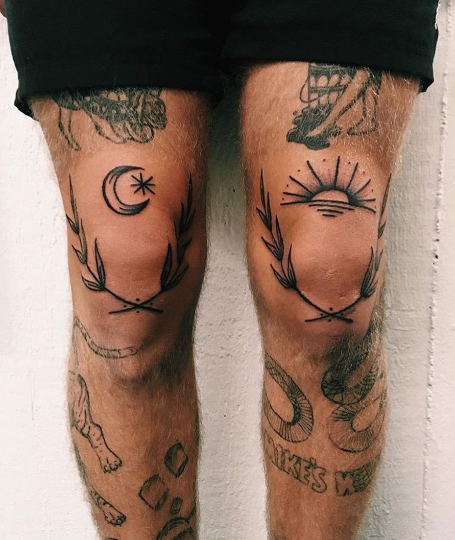 above the knee tattoos for men 0091