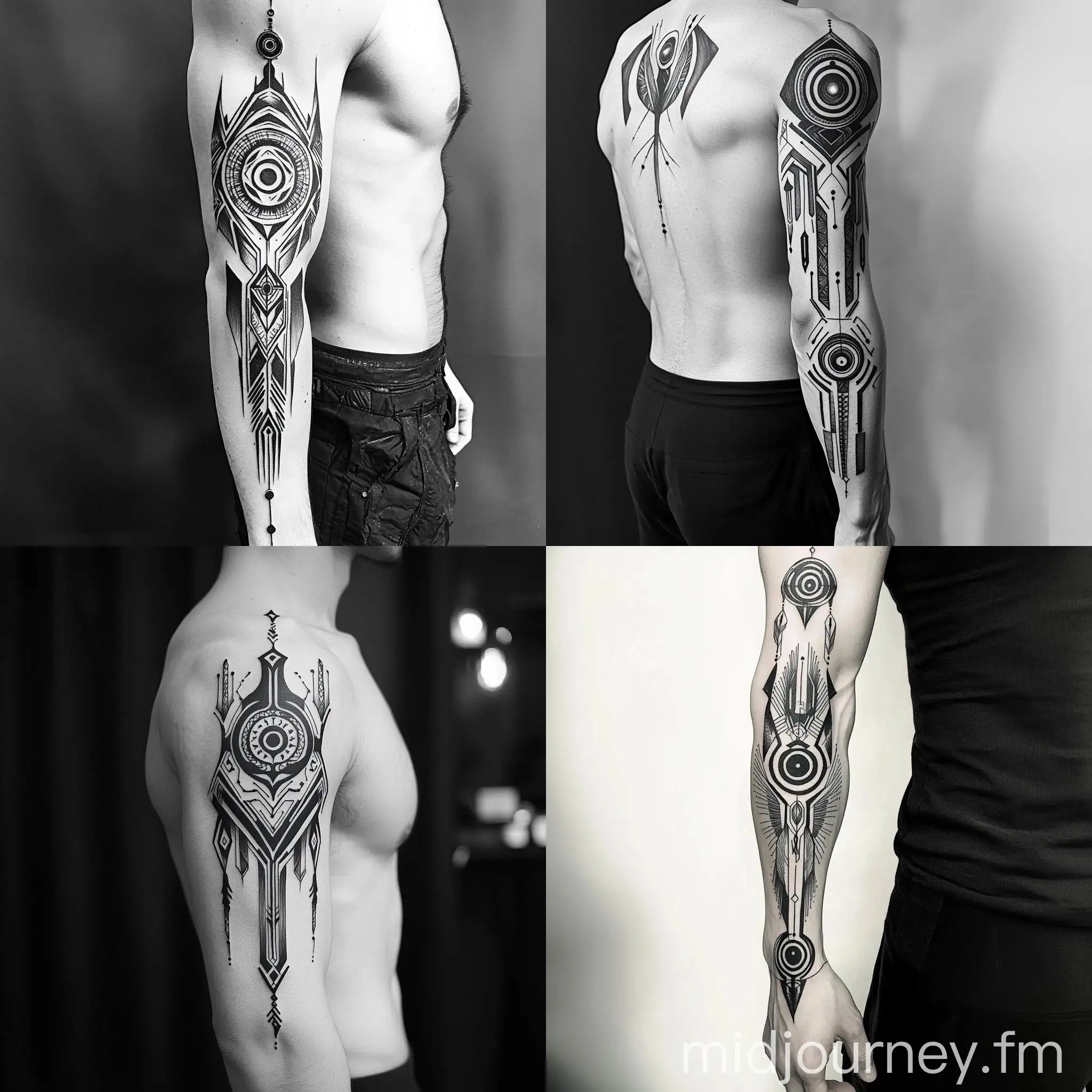 abstract tattoos for men 0011