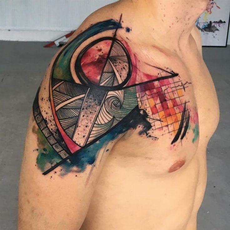 abstract tattoos for men 0017