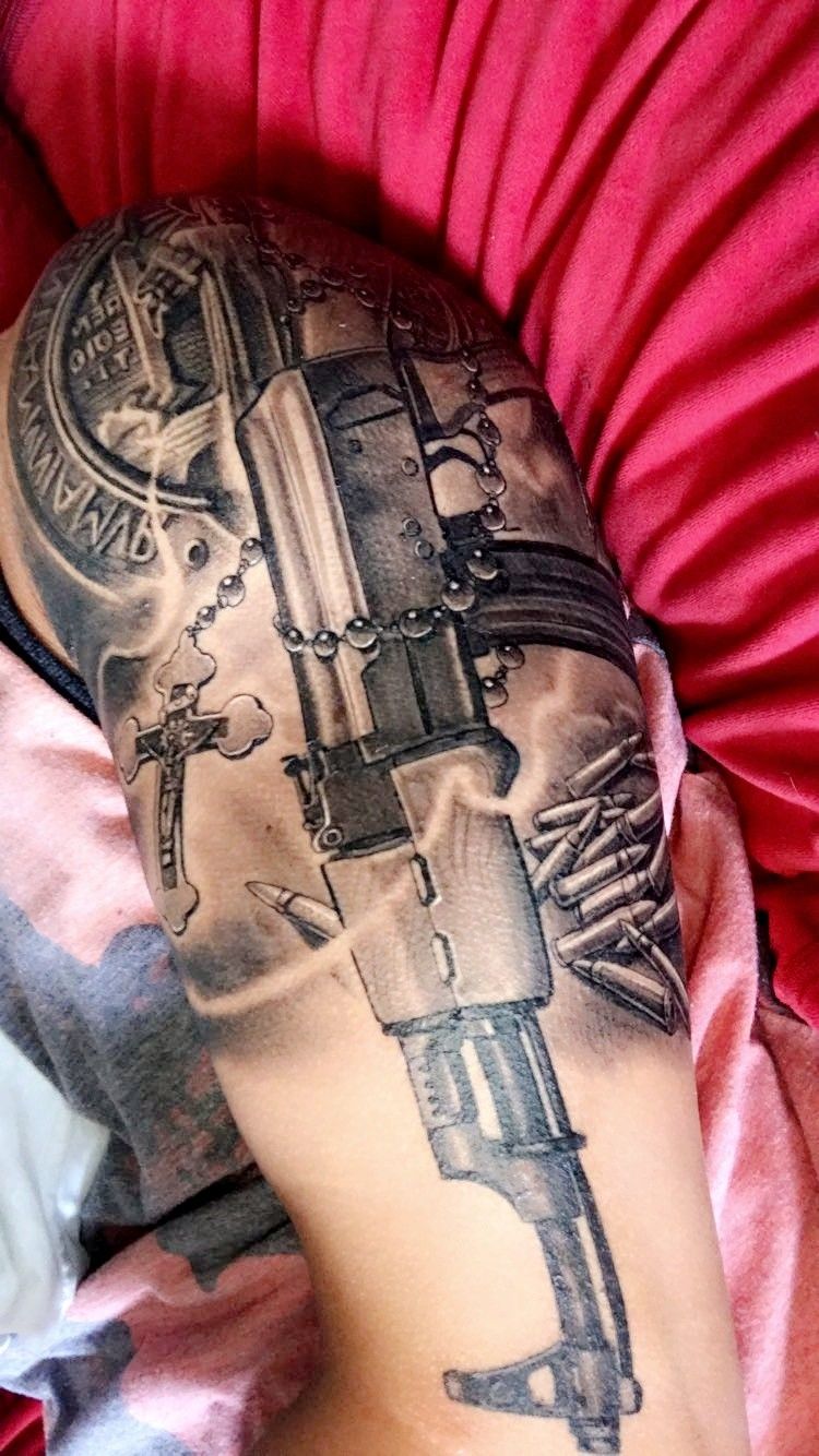 ak 47 tattoos for men 0015