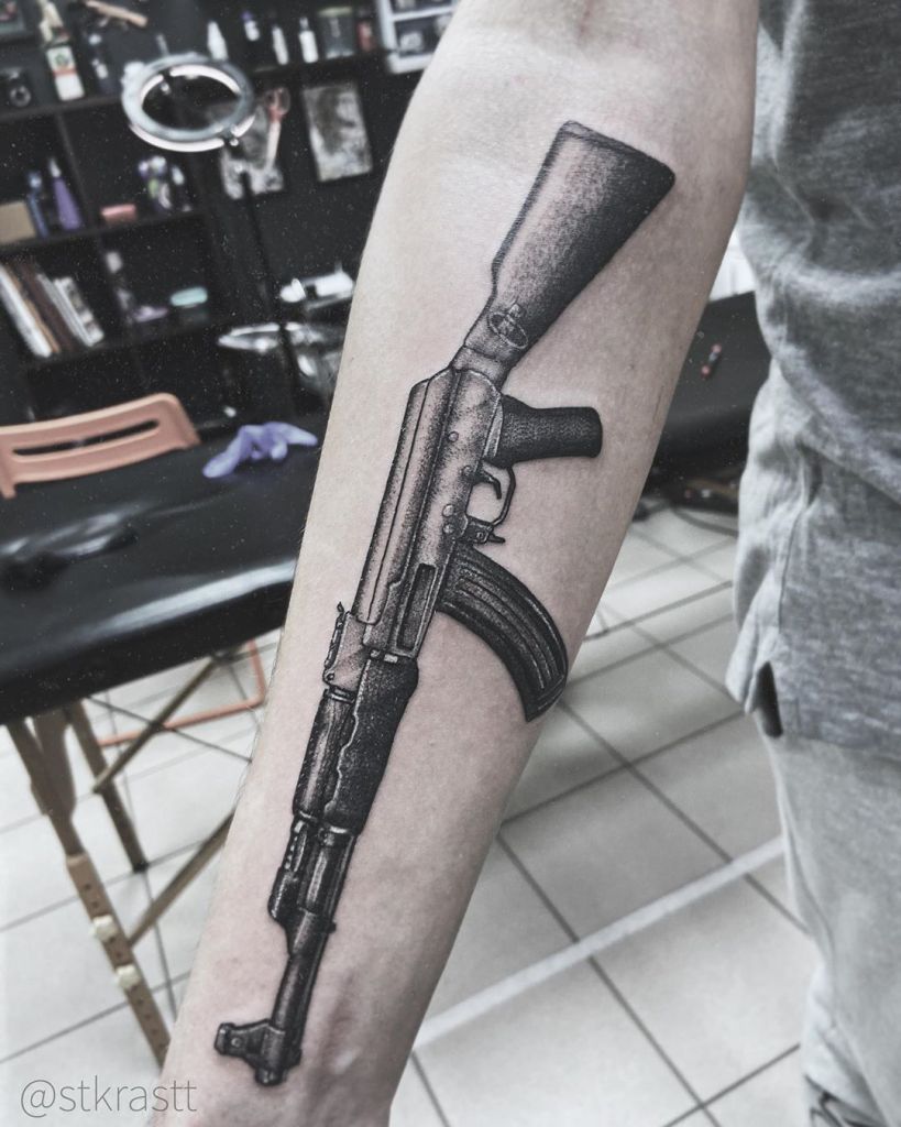 ak 47 tattoos for men 0082