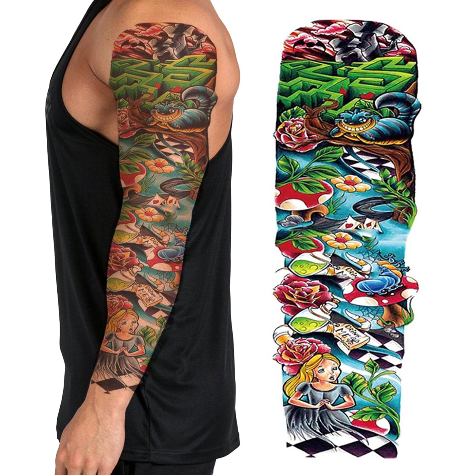 Alice in Wonderland tattoos for men 0032