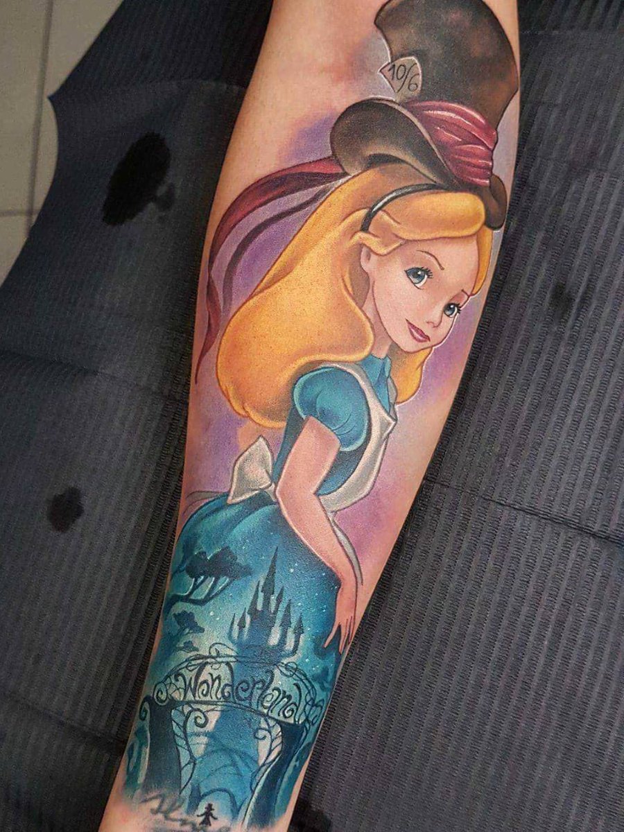 Alice in Wonderland tattoos for men 0035