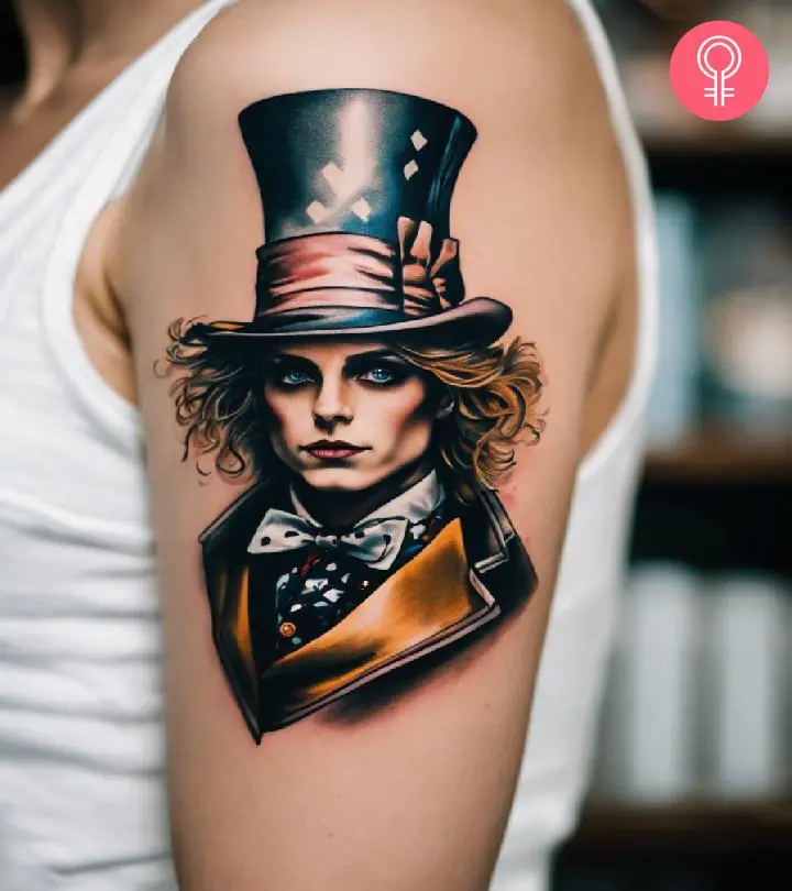 Alice in Wonderland tattoos for men 0051