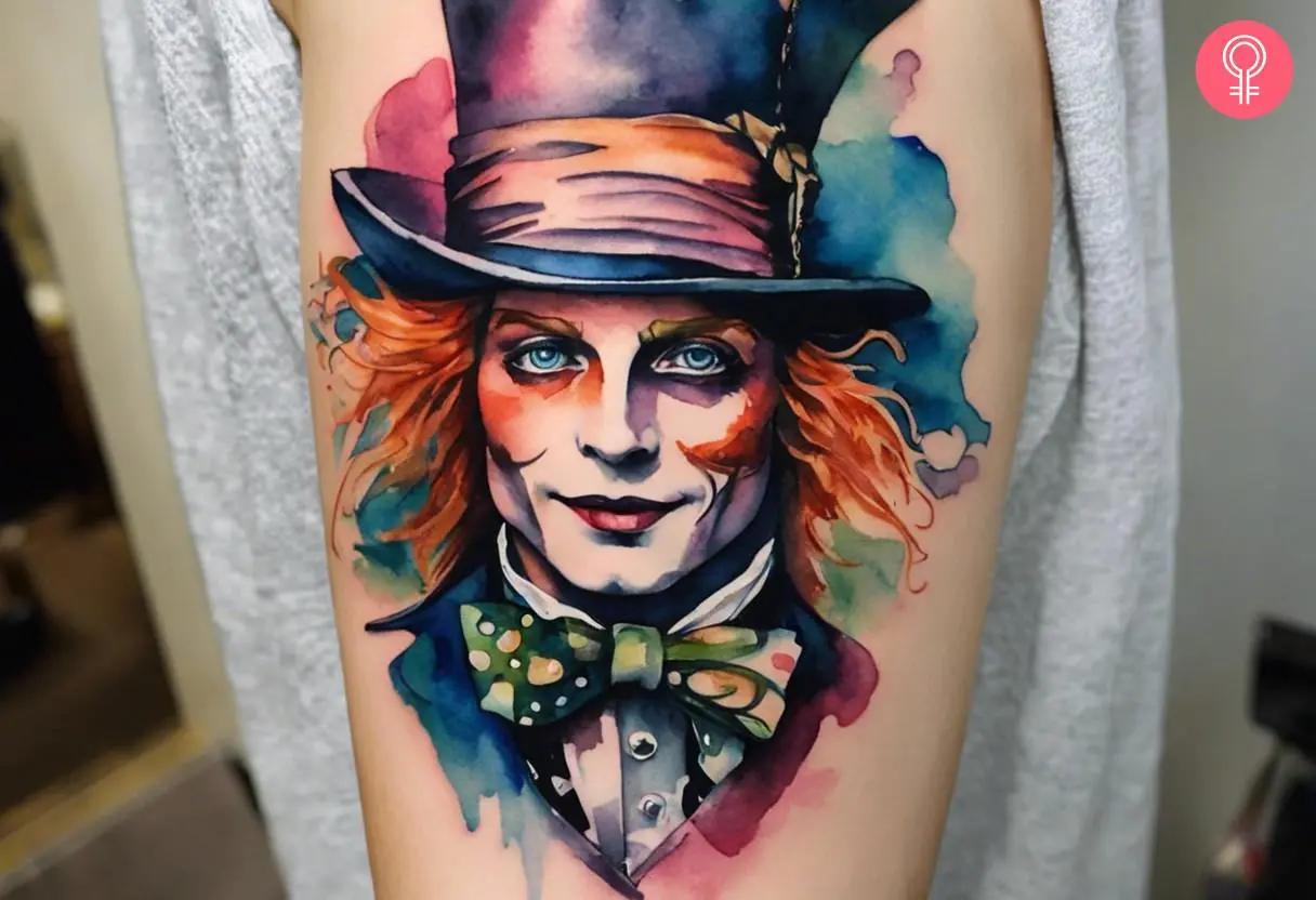 Alice in Wonderland tattoos for men 0060