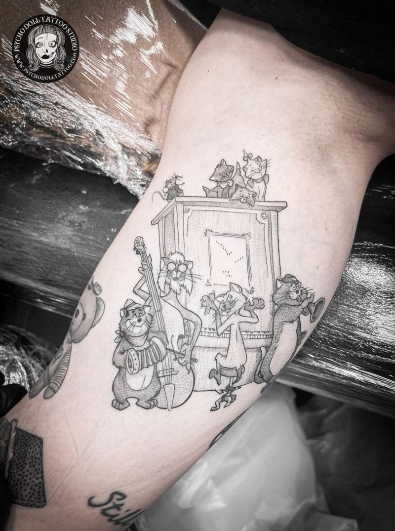 Alice in Wonderland tattoos for men 0083