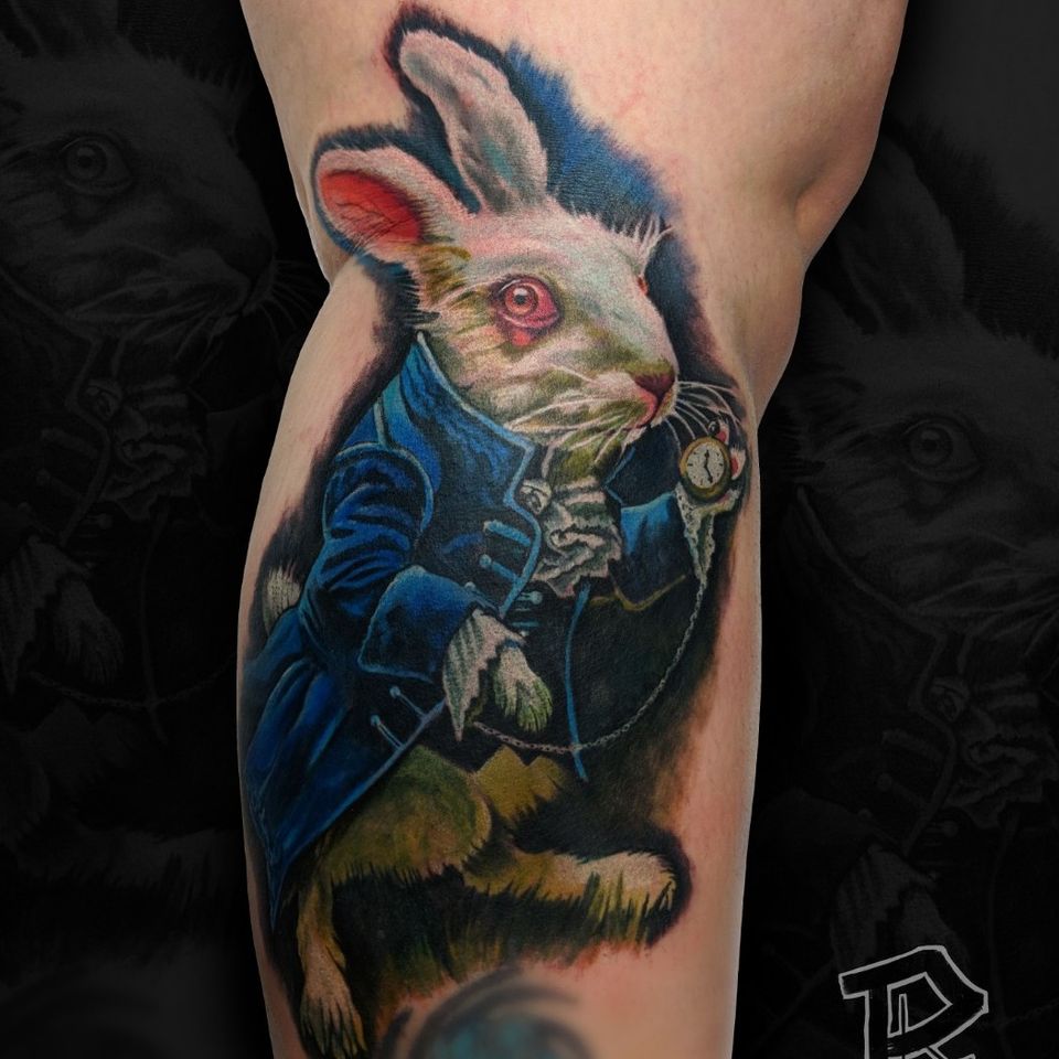 Alice in Wonderland tattoos for men 0088