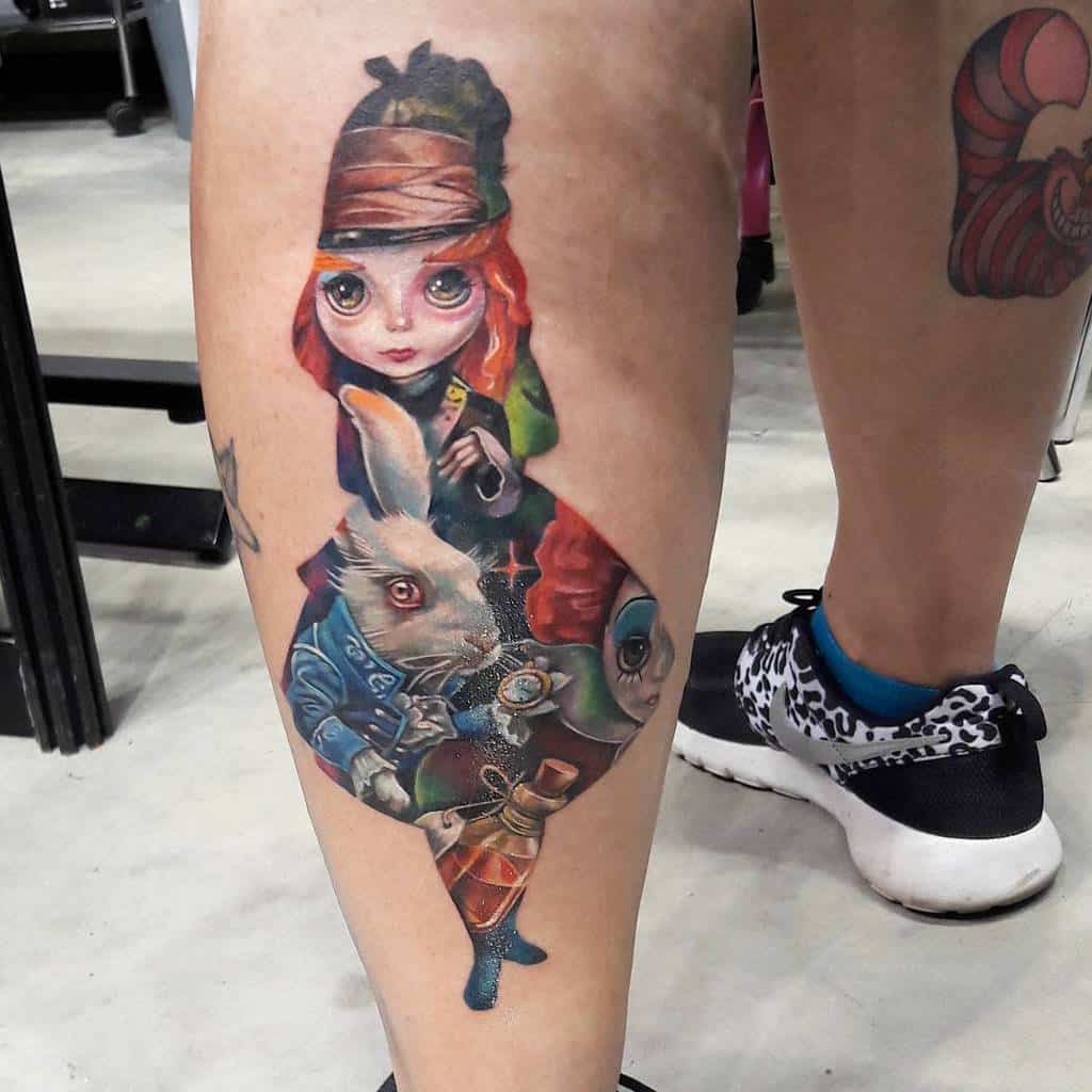 Alice in Wonderland tattoos for men 0095