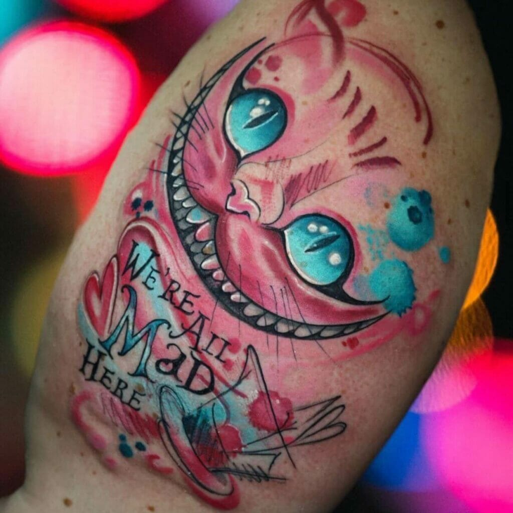 Alice in Wonderland tattoos for men 0099