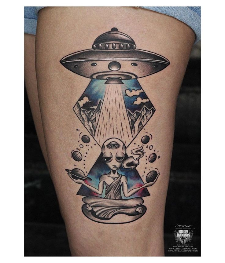 Alien tattoos for men 0016