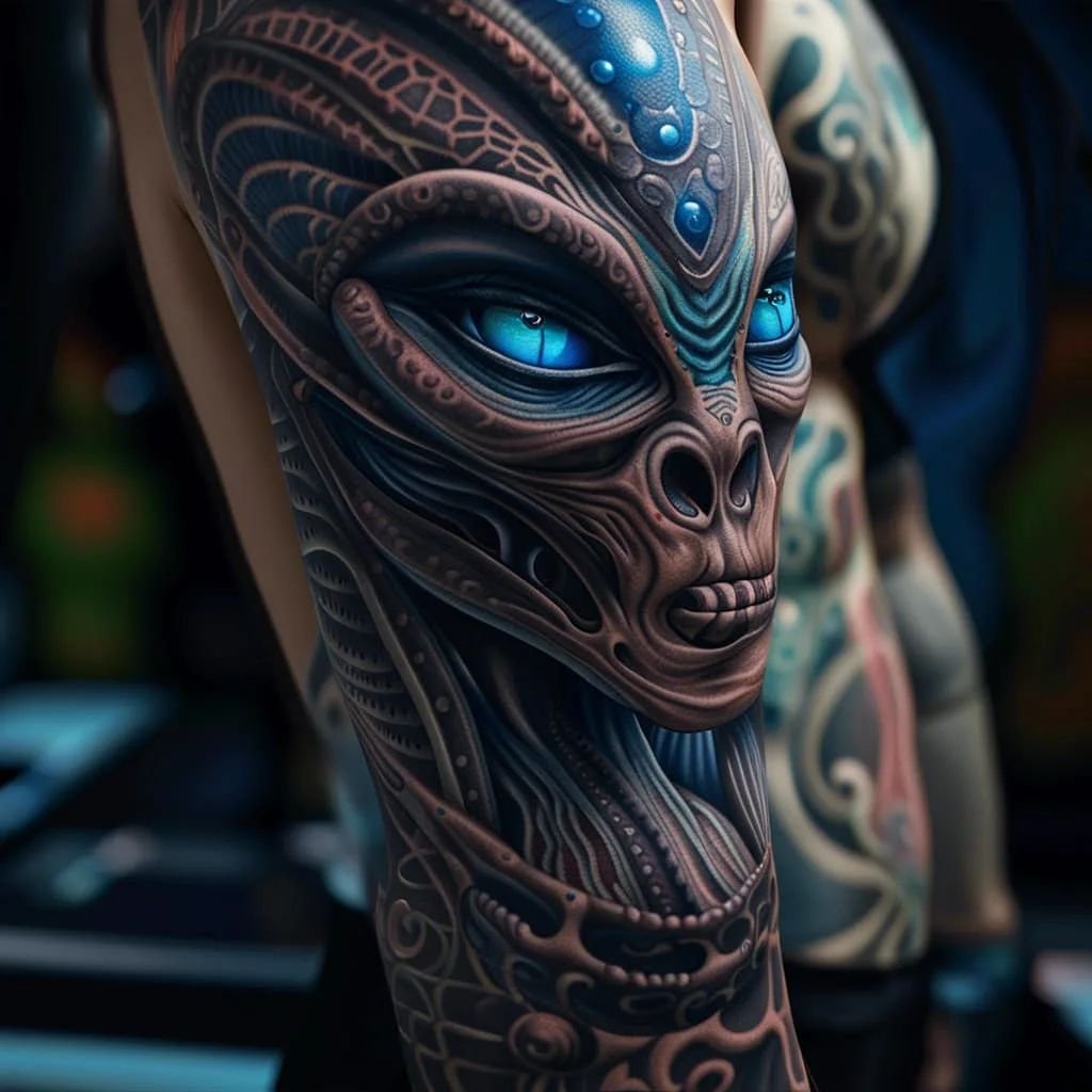 Alien tattoos for men 0023