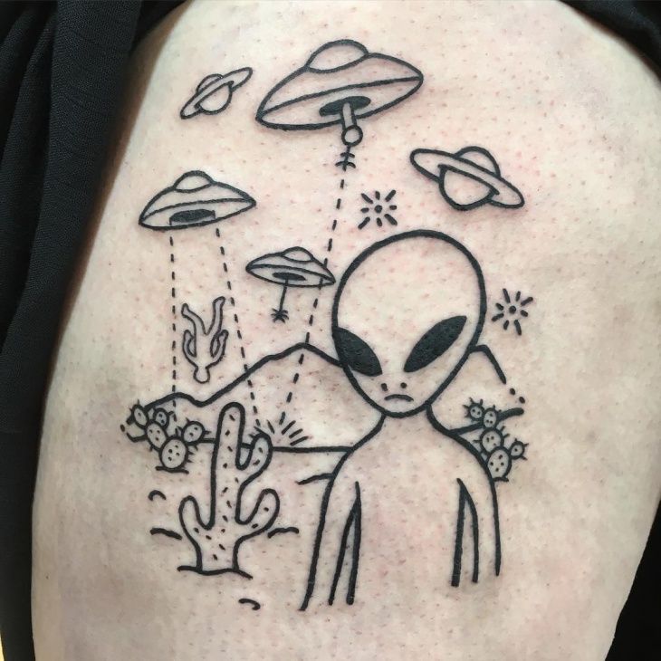 Alien tattoos for men 0036