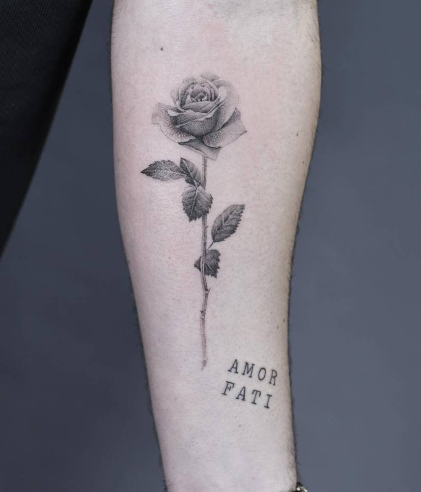 amor fati tattoo for men 0018