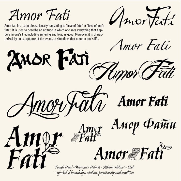 amor fati tattoo for men 0020