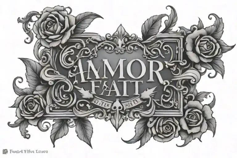 amor fati tattoo for men 0092