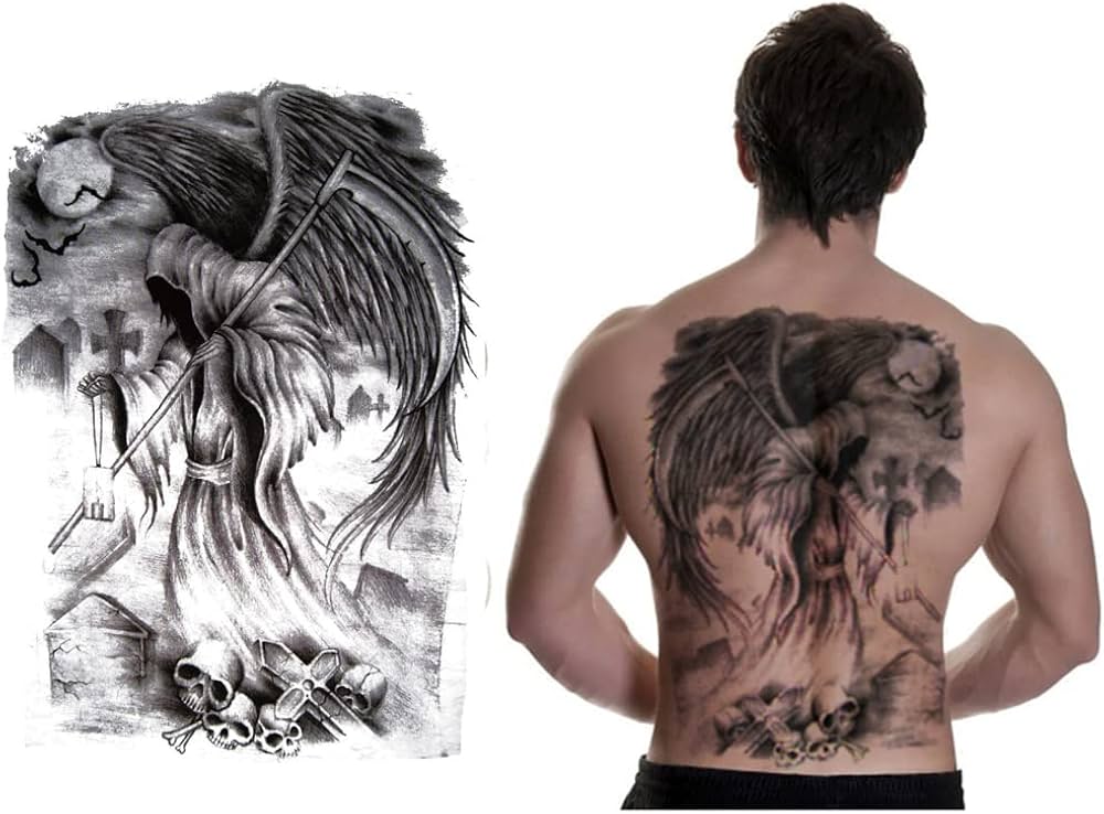 angel back tattoos for men 0014