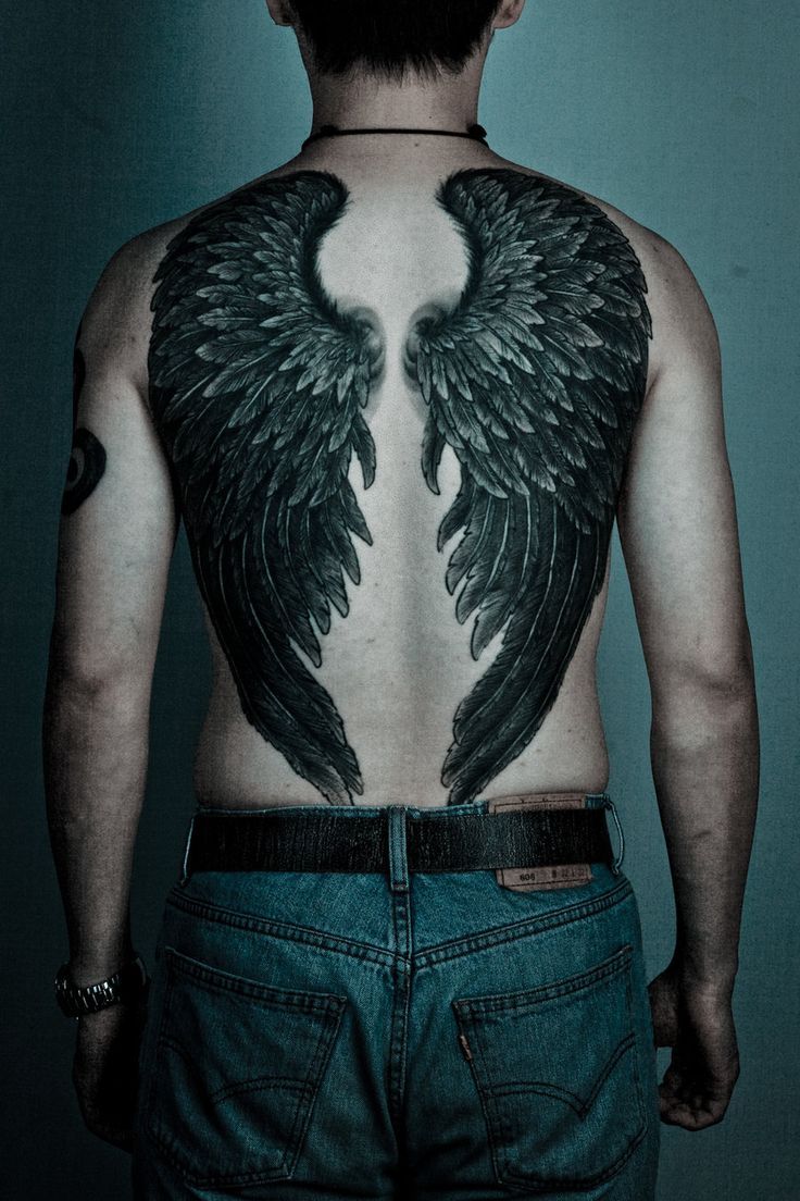 angel back tattoos for men 0047