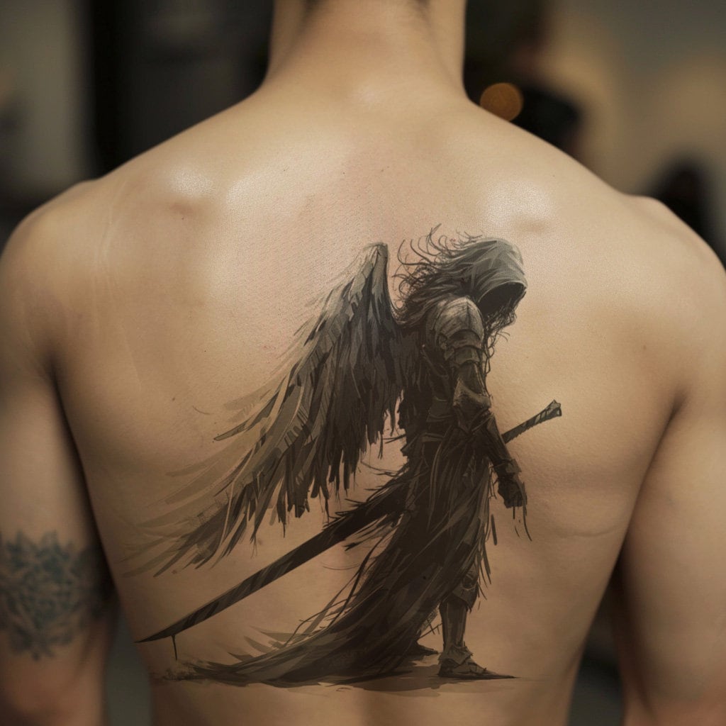 angel back tattoos for men 0049