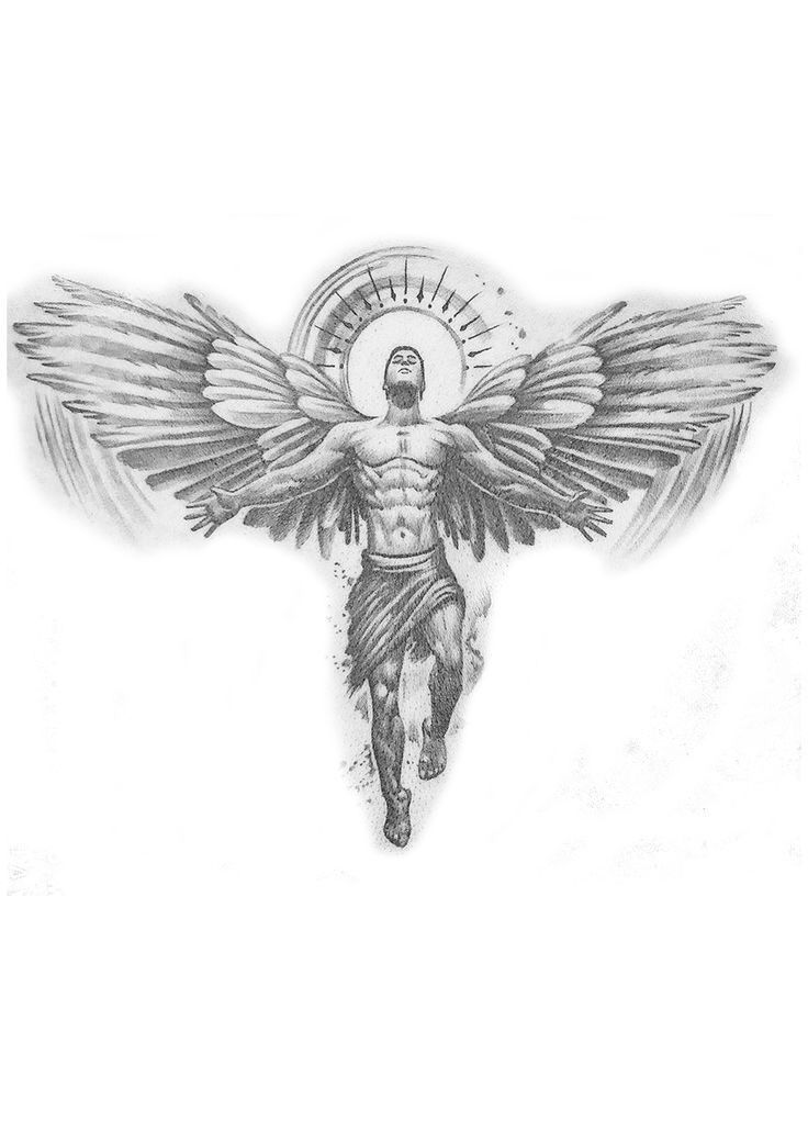 angel back tattoos for men 0053