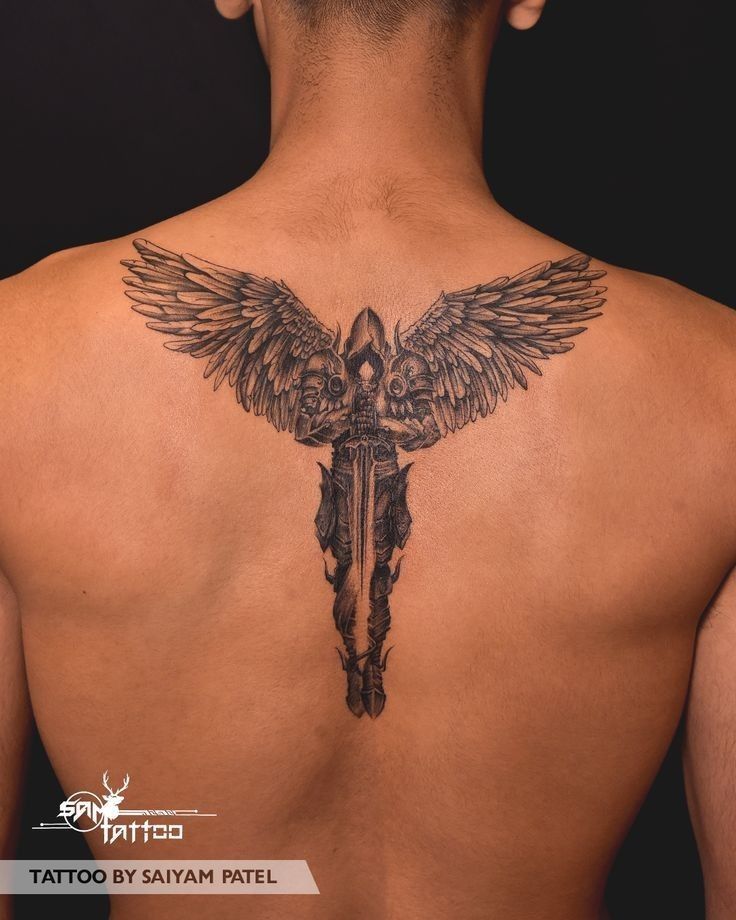 angel back tattoos for men 0065