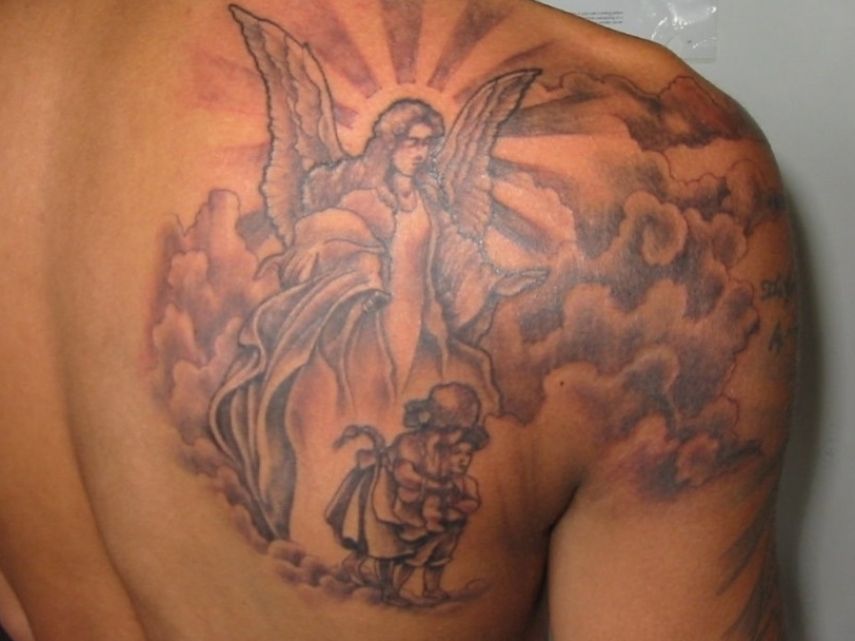 angel back tattoos for men 0081