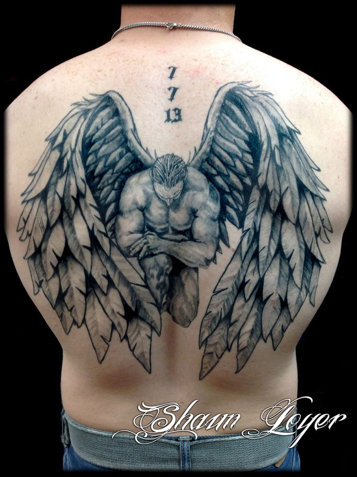 angel back tattoos for men 0084