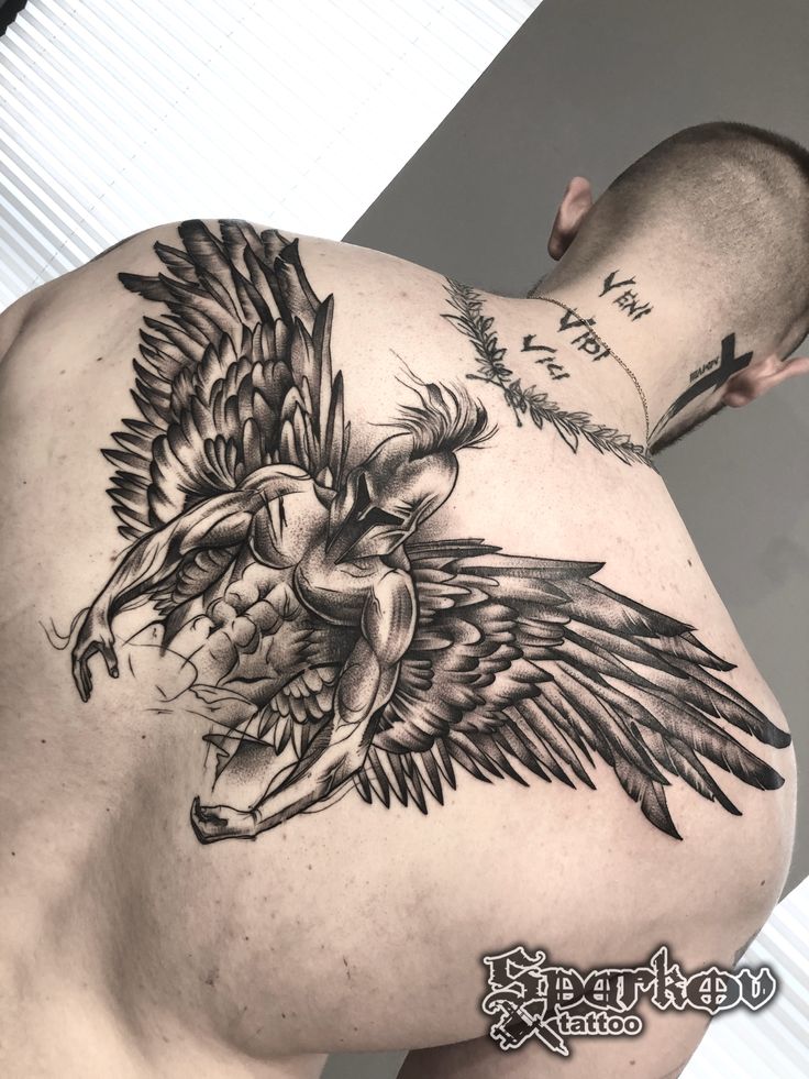 angel back tattoos for men 0086