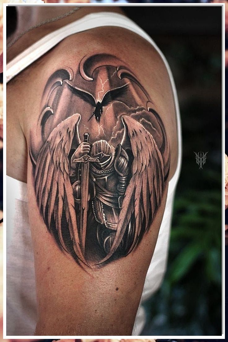 angel back tattoos for men 0091