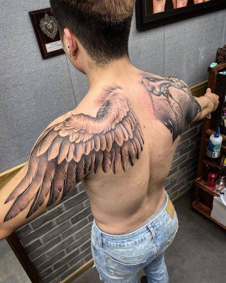 angel back tattoos for men 0093