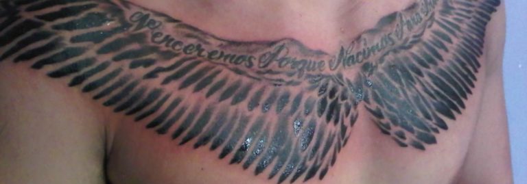 angel chest tattoos for men 0050