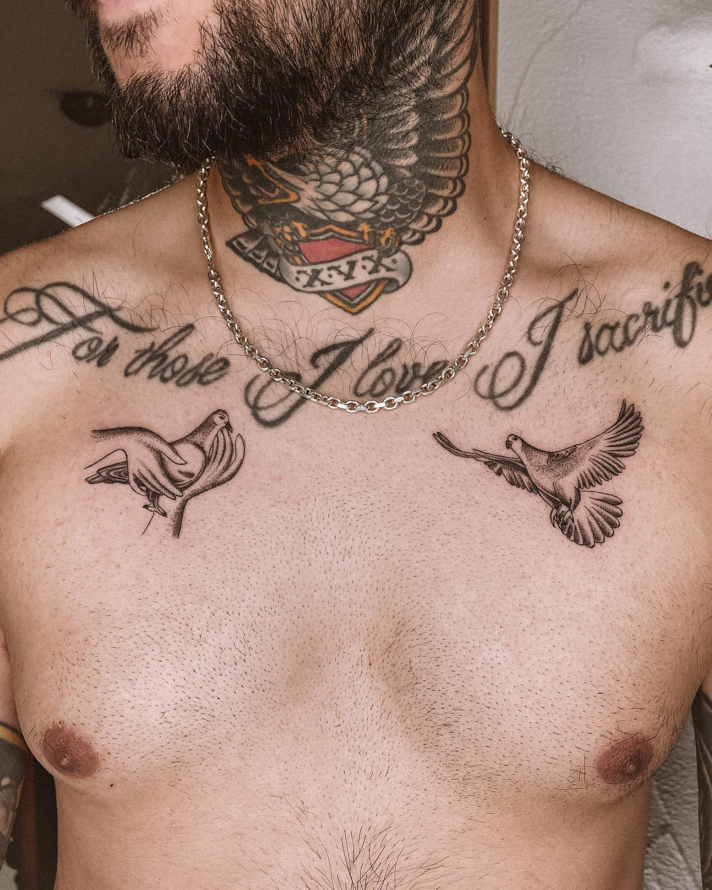 angel chest tattoos for men 0061