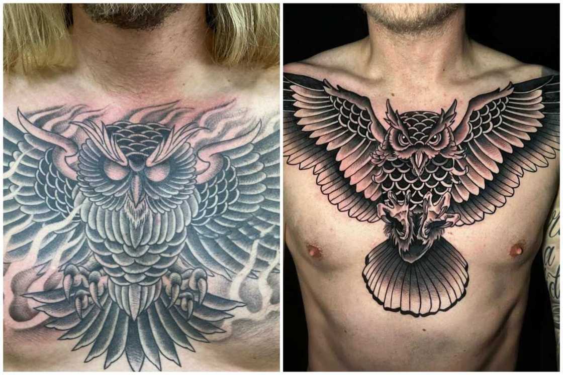 angel chest tattoos for men 0062