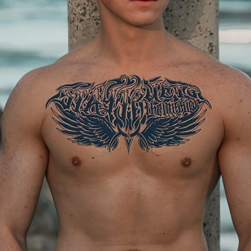 angel chest tattoos for men 0073