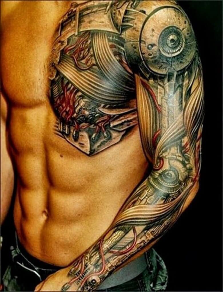 angel chest tattoos for men 0086