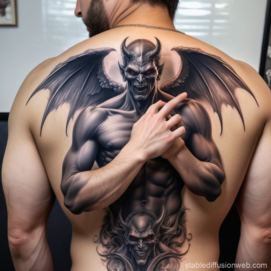 Angel Demon tattoos for men 0029