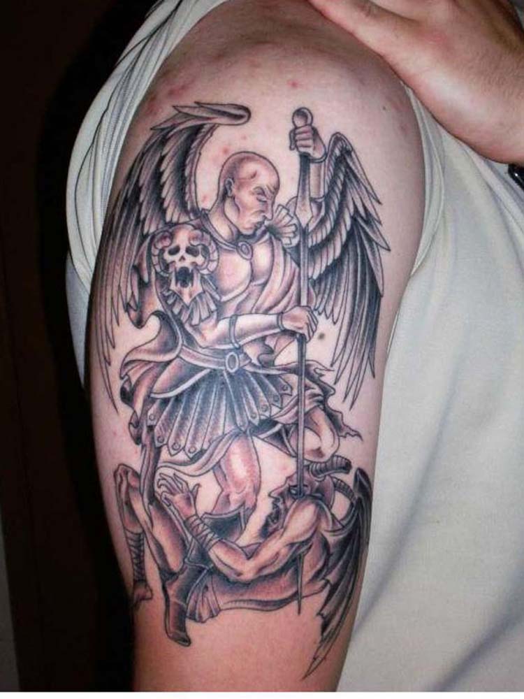 Angel Demon tattoos for men 0046