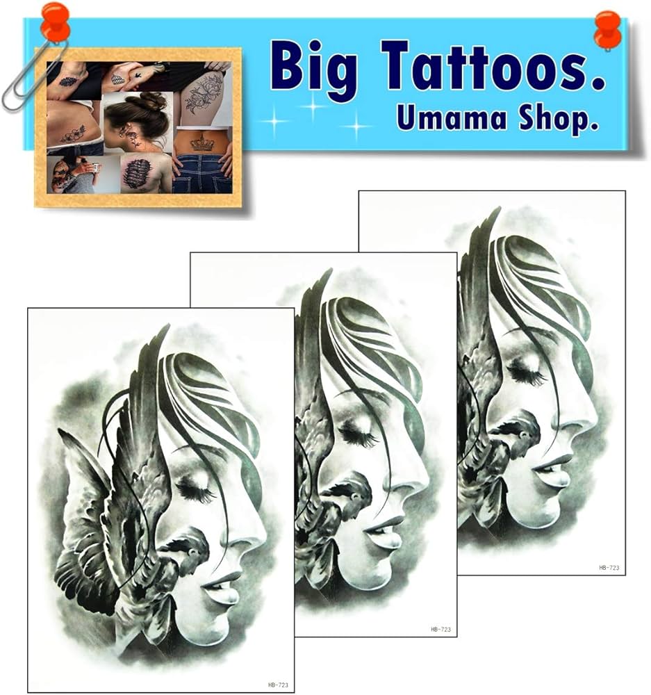 Angel Demon tattoos for men 0056