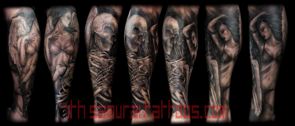 Angel Demon tattoos for men 0080