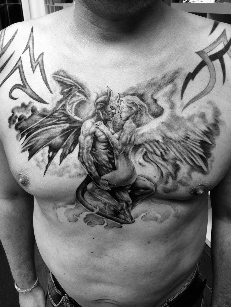 Angel Demon tattoos for men 0084