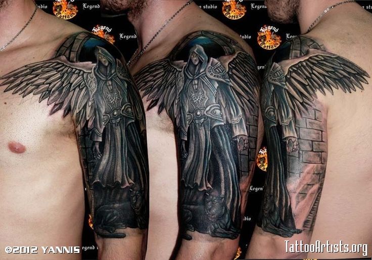 Angel Demon tattoos for men 0096