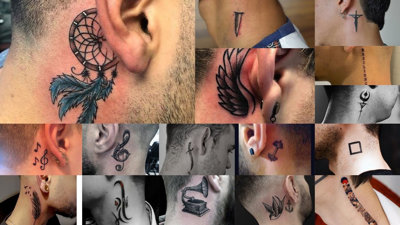 angel neck tattoos for men 0011