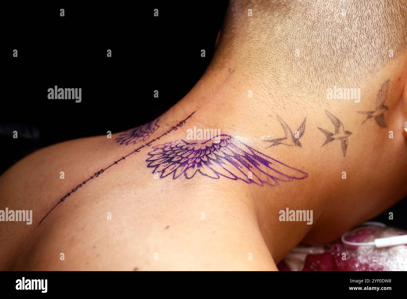 angel neck tattoos for men 0037