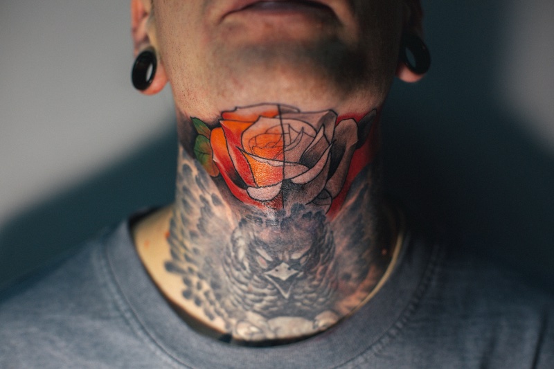 angel neck tattoos for men 0044