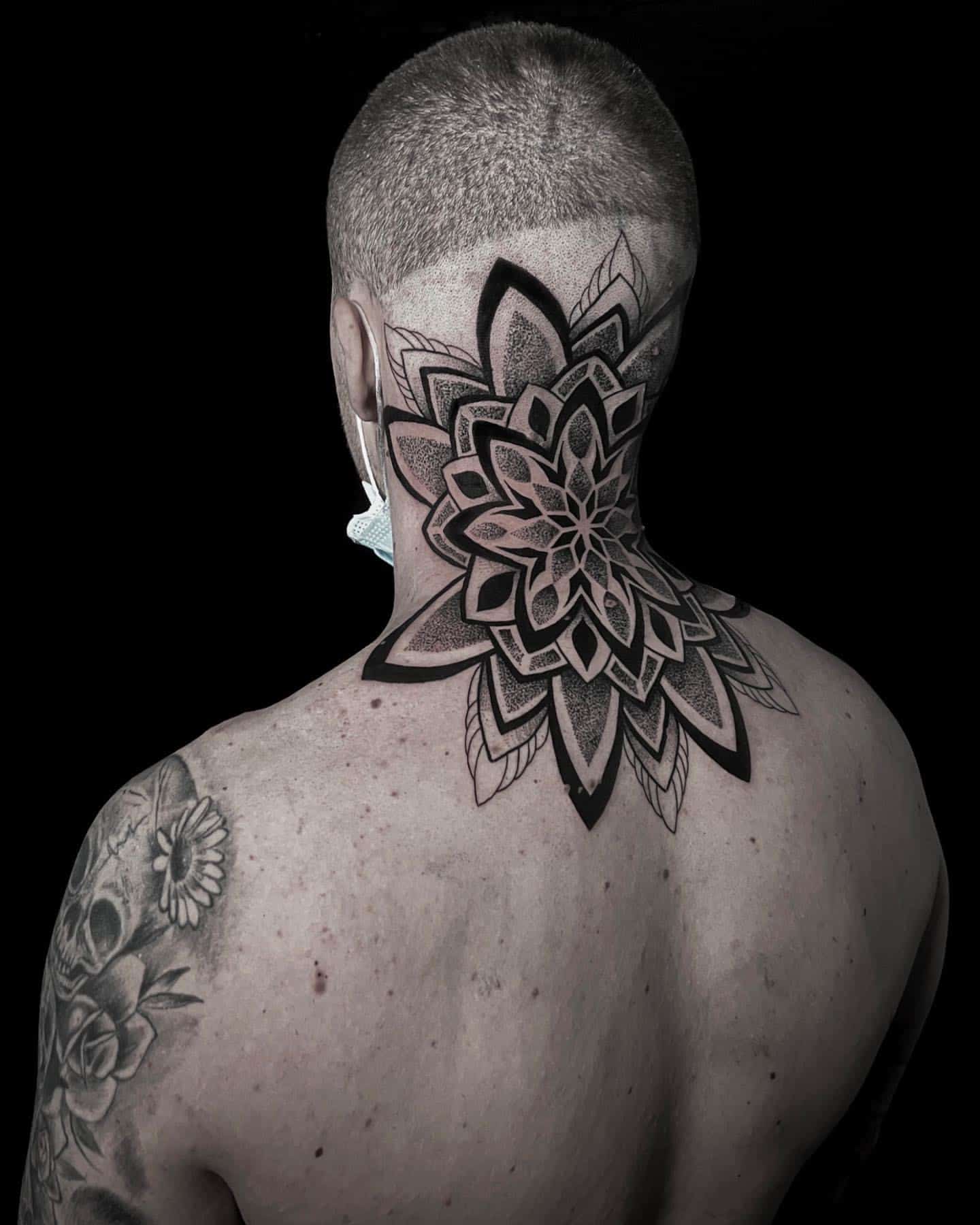 angel neck tattoos for men 0088