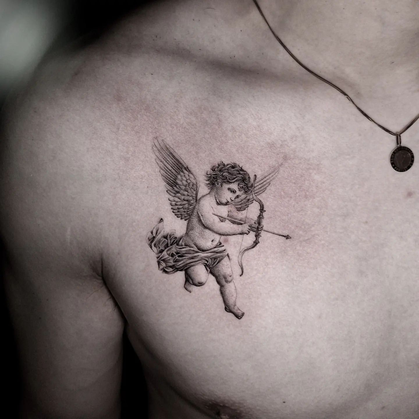 angel neck tattoos for men 0093