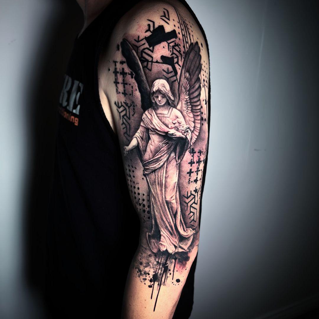 angel tattoos for men