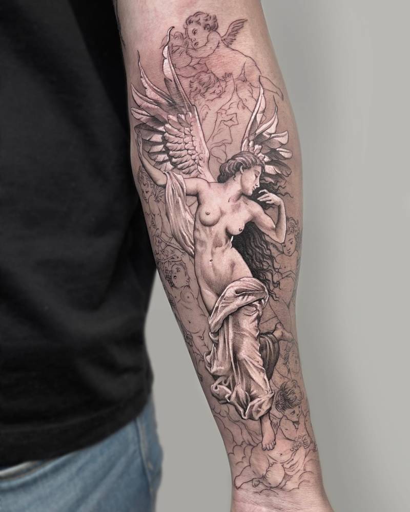 angel tattoos for men 0010