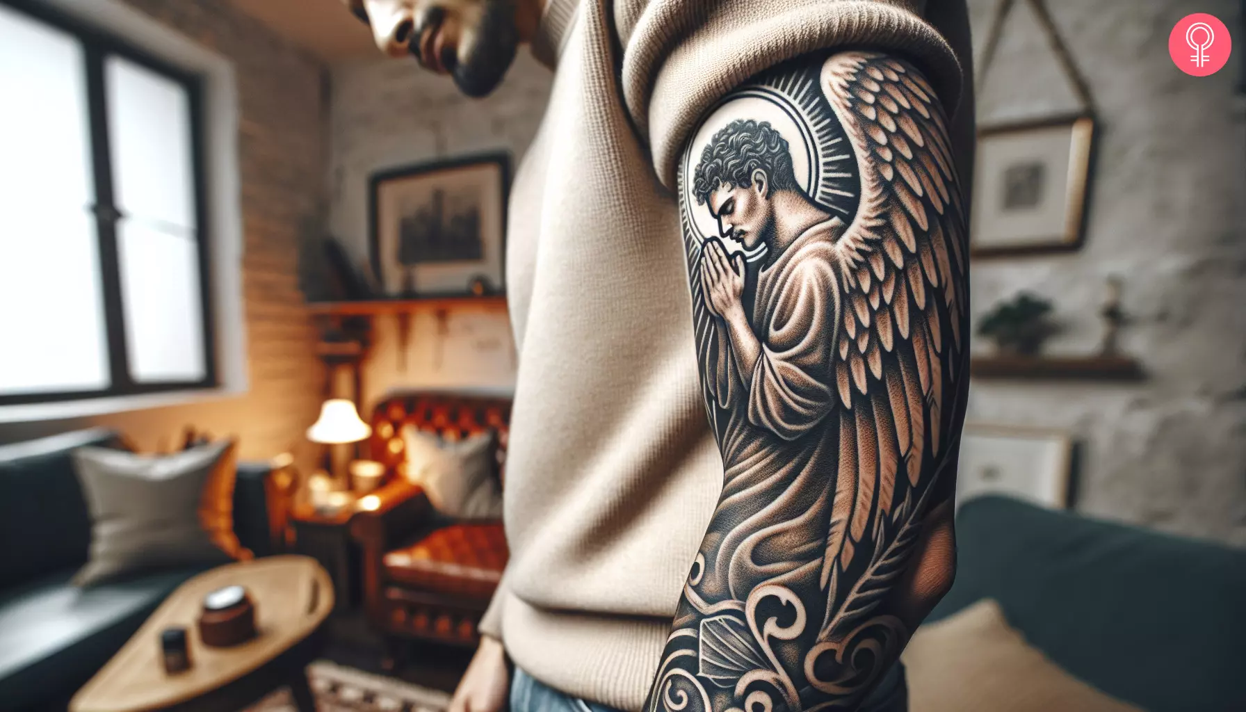 angel tattoos for men 0012